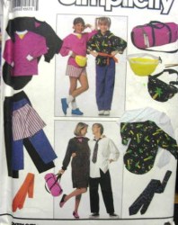 9921 FAMILY BOTTOMS,TOPS, TIE,GYM BAG, BIKE BAG PATTERN XXS-XL